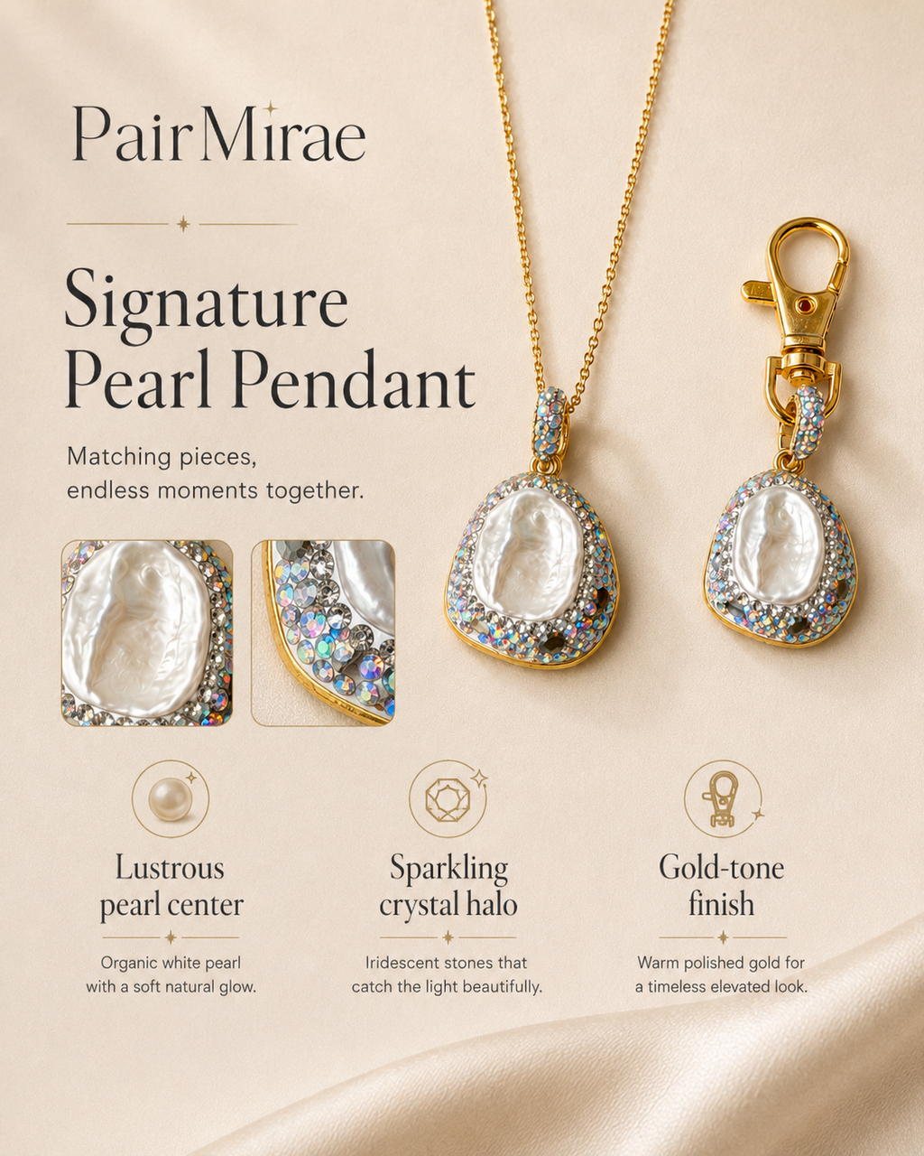 Midnight Crystal Matching Set – Pet & Owner Jewelry
