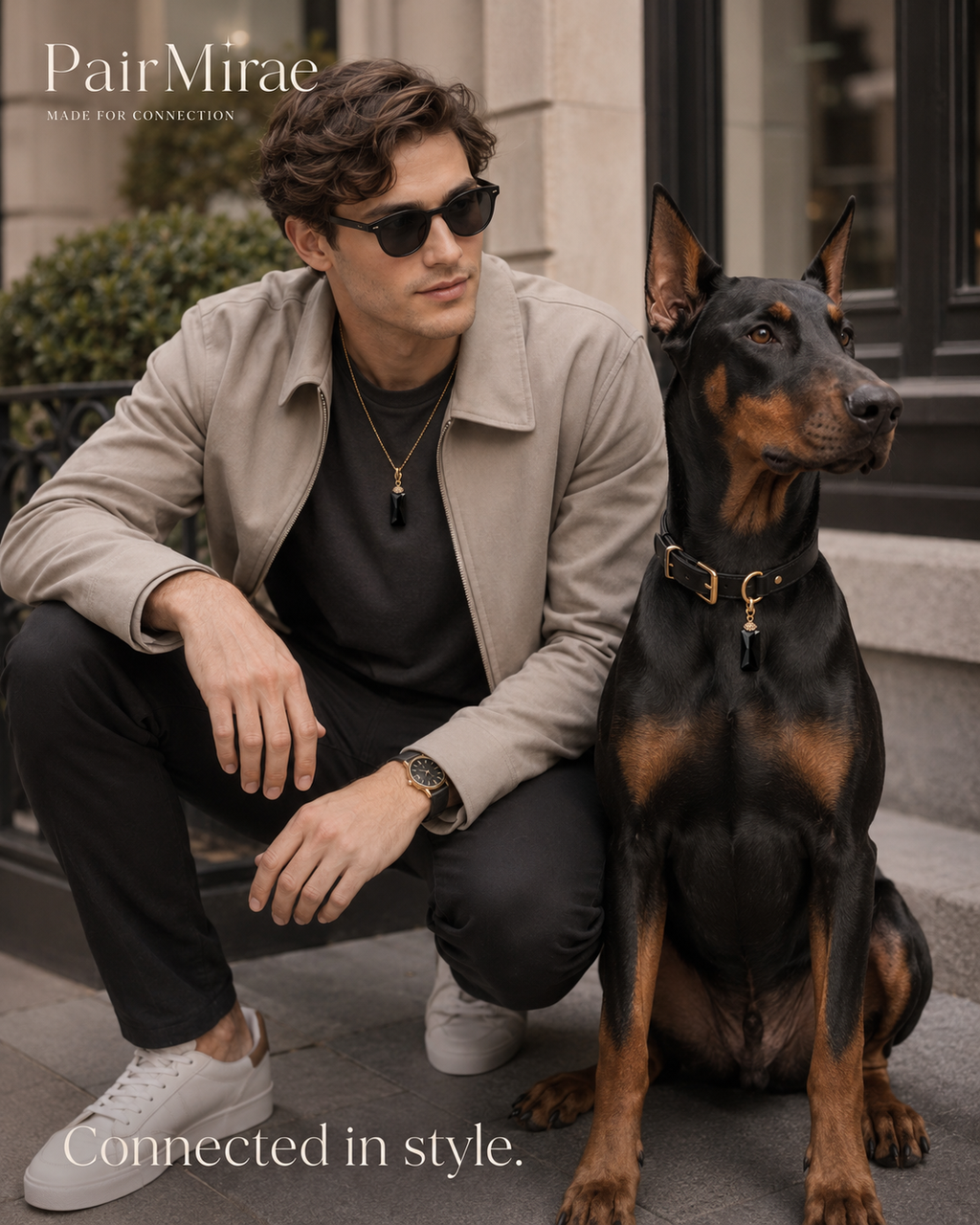 Midnight Crystal Matching Set – Pet & Owner Jewelry