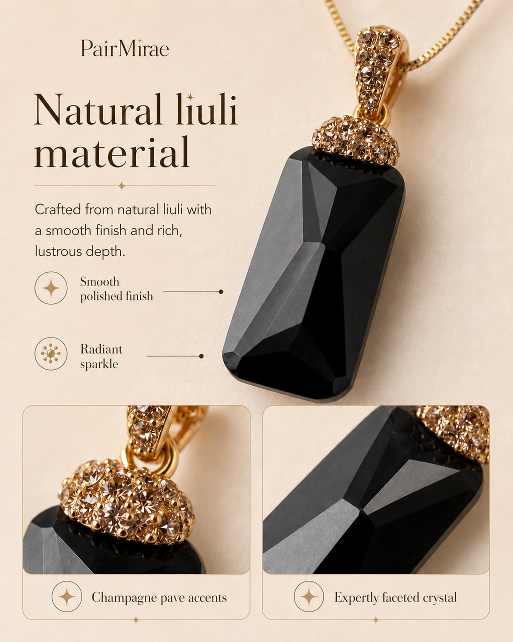 Midnight Crystal Matching Set – Pet & Owner Jewelry