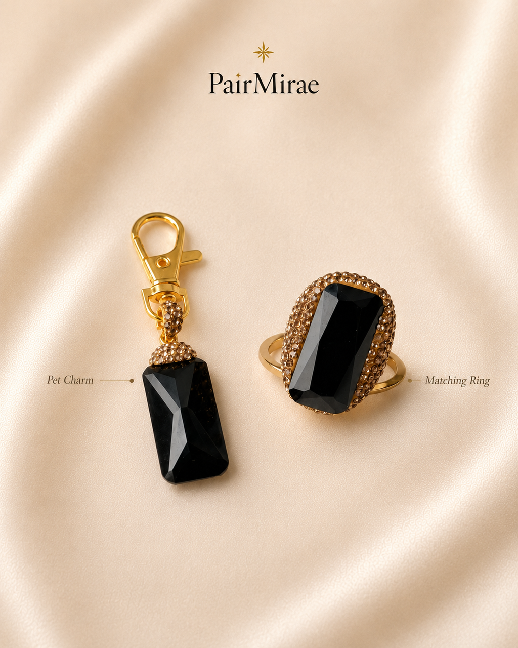 Midnight Crystal Matching Set – Pet & Owner Jewelry