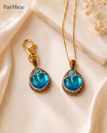 Aqua Heart Matching Set – Pet & Owner Jewelry